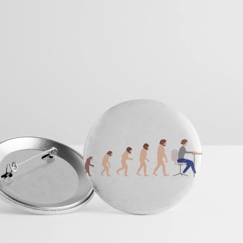 Evolution Developer Programmer Funny poison Buttons small 1''/25 mm (5-pack)