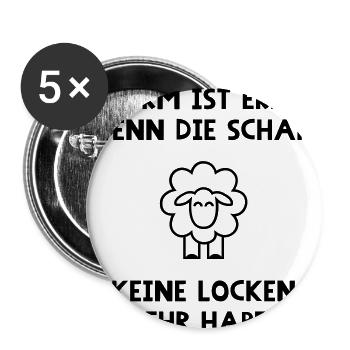 lustiger Norddeutscher Spruch Geschenk für Piraten - Buttons klein 25 mm (5er Pack) - Weiß - Vorne