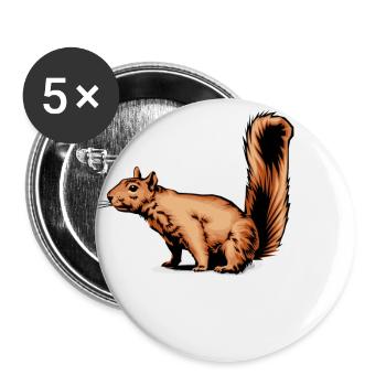 Oachkatzlschoaß - Buttons klein 25 mm (5er Pack) - Weiß - Vorne