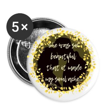 Adrian Ivashkov, Sydney Sage Quote Richelle Mea - Buttons small 1''/25 mm (5-pack) - white - Front