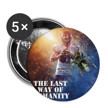 Gamer t-Shirt The last way of humanity - Buttons klein 25 mm (5er Pack) - Weiß - Vorne