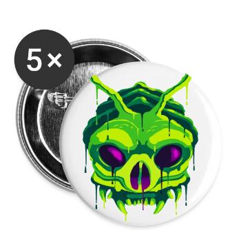 A Frightening Yugoloth Extraterrestrial Design - Buttons small 1''/25 mm (5-pack) - white - Front