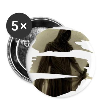Halloween Geist - Buttons klein 25 mm (5er Pack) - Weiß - Vorne