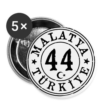Malatya 44 Vintage - Buttons klein 25 mm (5er Pack) - Weiß - Vorne