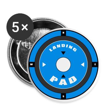 Landing Pad - Buttons small 1''/25 mm (5-pack) - white - Front