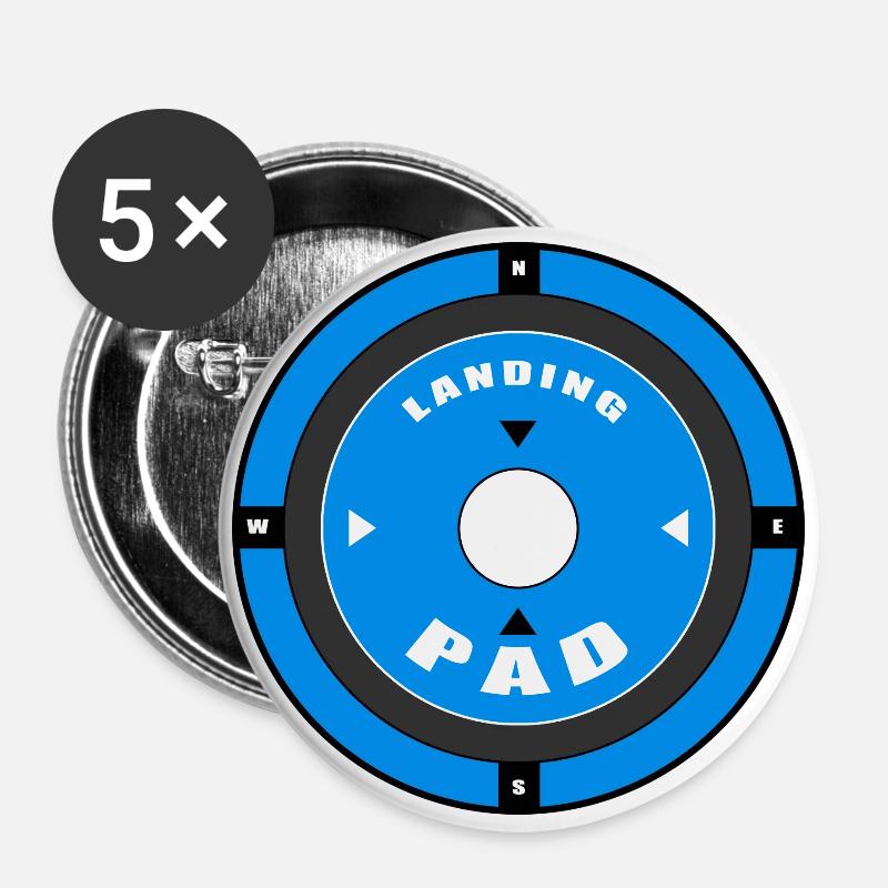 Landing Pad - Buttons small 1''/25 mm (5-pack) - white