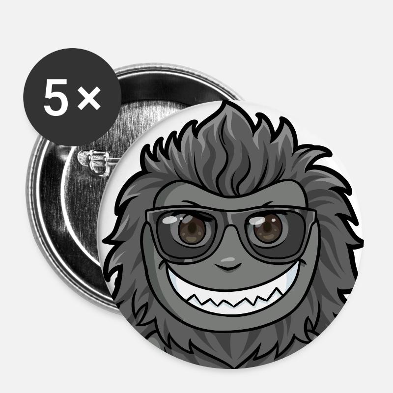 Refroidir - Lot de 5 petits badges (25 mm) - blanc