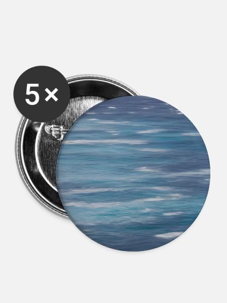 Meereskunst - Buttons klein 25 mm (5er Pack) - Weiß