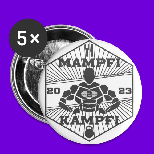 Mampfi2Kampfi - Buttons klein 25 mm (5er Pack)