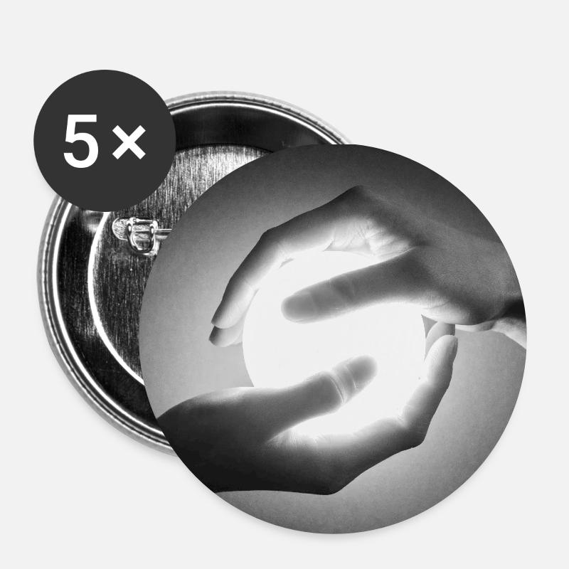 The touch - Buttons small 1''/25 mm (5-pack) - white