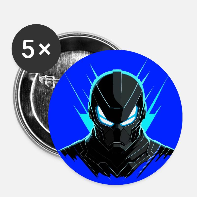 Angry robot - Buttons small 1''/25 mm (5-pack) - white