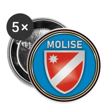 Molise, Italien - Buttons klein 25 mm (5er Pack) - Weiß - Vorne