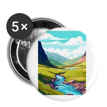 High Cup Nick Cumbria Vintage Travel Poster WPA - Buttons small 1''/25 mm (5-pack) - white - Front