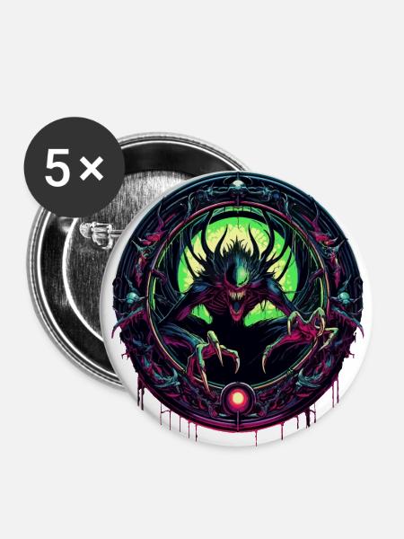 Tor zur Finsternis - Buttons klein 25 mm (5er Pack) - Weiß