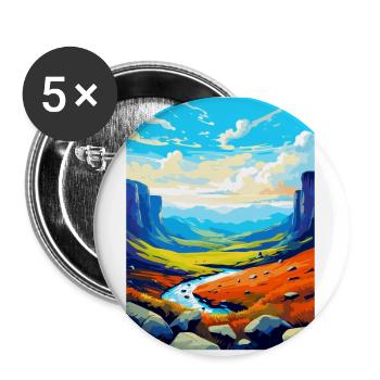 High Cup Nick Cumbria Vintage Travel Poster WPA - Buttons small 1''/25 mm (5-pack) - white - Front
