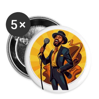 Vocal Virtuoso - Buttons small 1''/25 mm (5-pack) - white - Front