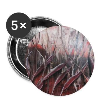 Flame - Buttons small 1''/25 mm (5-pack) - white - Front