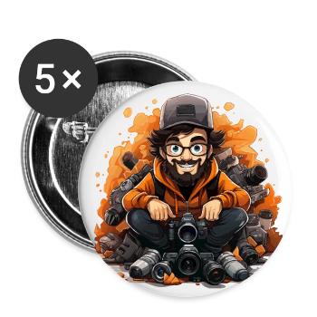Frame Marketplace - Buttons small 1''/25 mm (5-pack) - white - Front