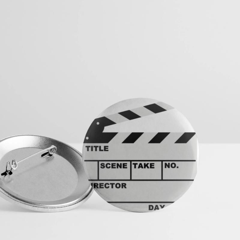 clapperboard (writable flex) Buttons small 1''/25 mm (5-pack)