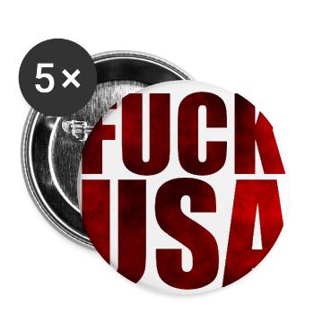 usa - Buttons klein 25 mm (5er Pack) - Weiß - Vorne