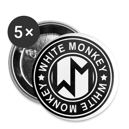 WM LOGO CIRKEL - Små knappar 25 mm (5-pack)