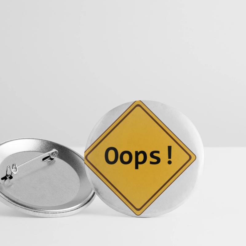 error, oops!, anpassbar Buttons klein 25 mm (5er Pack)