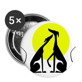 be mine - Buttons klein 25 mm (5er Pack) - Weiß - Vorne