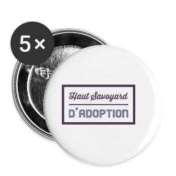 High Savoyard of Adoption - Buttons small 1''/25 mm (5-pack) - white - Front