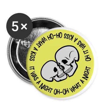 So ein Kuss - Buttons klein 25 mm (5er Pack) - Weiß - Vorne