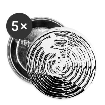 Mountain Bike Bicycle Bike - Buttons small 1''/25 mm (5-pack) - white - Front