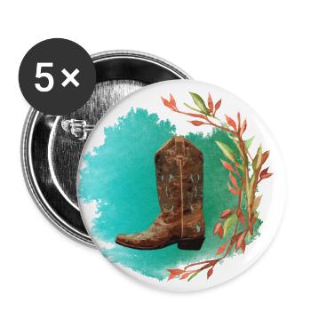 Western Classic - Buttons small 1''/25 mm (5-pack) - white - Front
