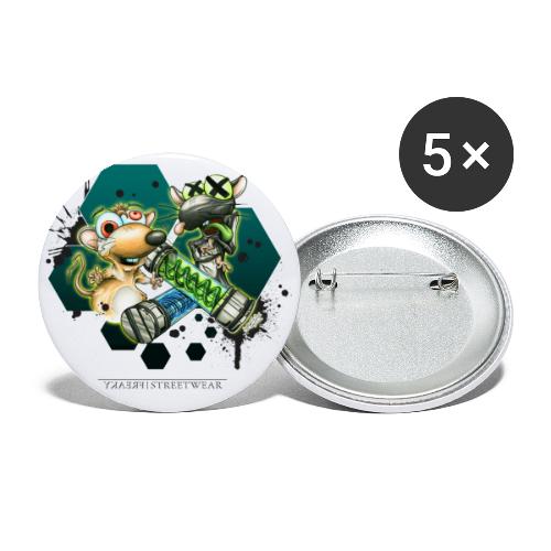 rats - Buttons klein 25 mm (5er Pack)
