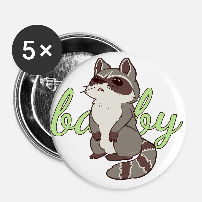 BABY guimauve - Buttons small 1''/25 mm (5-pack) - white