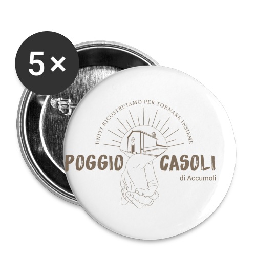 Poggio Casoli_Istituzionale - Confezione da 5 spille piccole (25 mm)