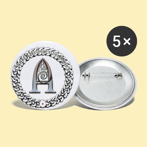 Logo d'Arantelle - Lot de 5 petits badges (25 mm)