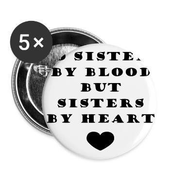 Girlfriends Gift Birthday - Buttons small 1''/25 mm (5-pack) - white - Front