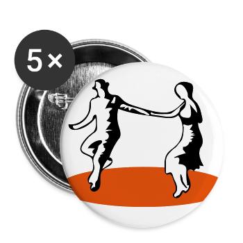 Swing - Buttons klein 25 mm (5er Pack) - Weiß - Vorne