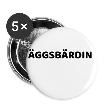 Die sächsische Expertin - Buttons klein 25 mm (5er Pack) - Weiß - Vorne