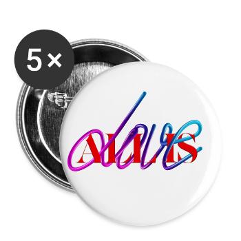 Tout est amour - Lot de 5 petits badges (25 mm) - blanc - Devant