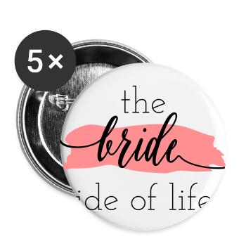 the_bride_side_of_life - Buttons small 1''/25 mm (5-pack) - white - Front