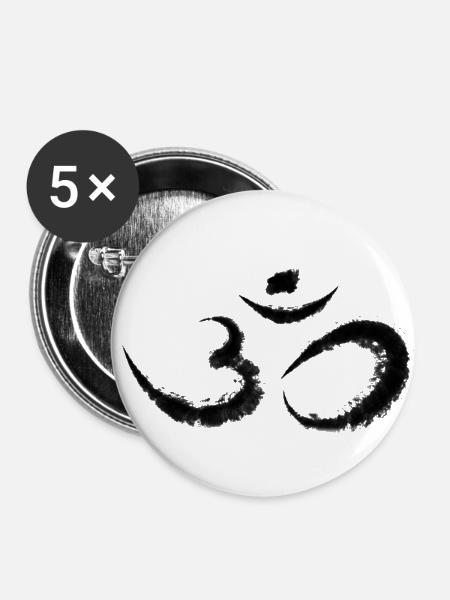 karma - Buttons klein 25 mm (5er Pack) - Weiß