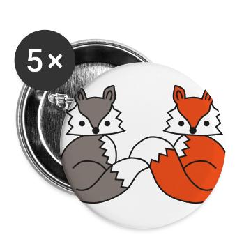 Friends forever - Buttons small 1''/25 mm (5-pack) - white - Front