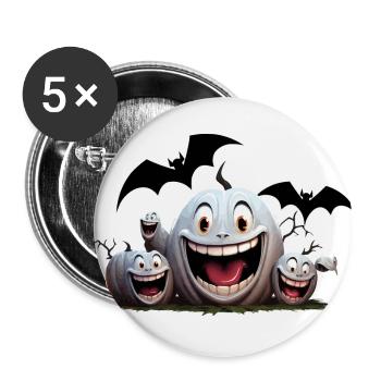 Der Batty Party Crasher - Buttons klein 25 mm (5er Pack) - Weiß - Vorne