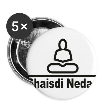 Shaisdi Nedan Klein - PrintShirt.at - Buttons klein 25 mm (5er Pack) - Weiß - Vorne