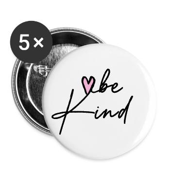 Be child - Buttons small 1''/25 mm (5-pack) - white - Front
