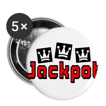 gros lot - Lot de 5 petits badges (25 mm) - blanc - Devant