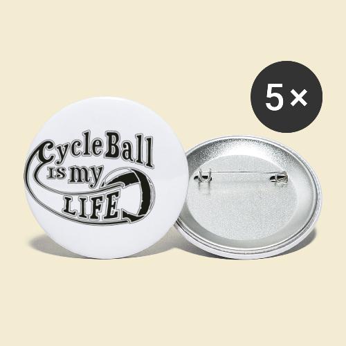 Radball | Cycle Ball is my Life - Buttons klein 25 mm (5er Pack)