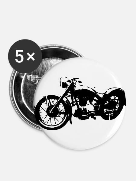 Simson AWO Touren - Buttons klein 25 mm (5er Pack) - Weiß