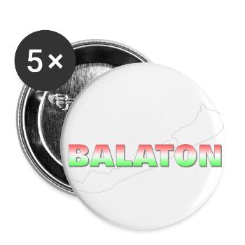 Balaton - Buttons klein 25 mm (5er Pack) - Weiß - Vorne