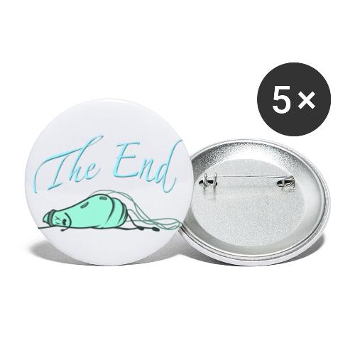 The End - Maske ist tot - Buttons klein 25 mm (5er Pack)